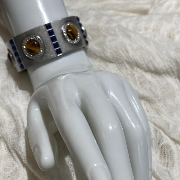 lia sophia "Marina" Tiger Eye Stretch Bracelet - Picture 6 of 9